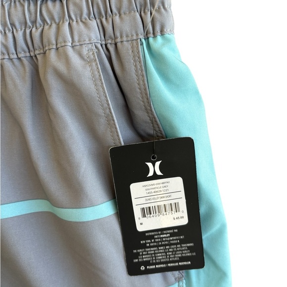 Hurley Gray and Blue Board Shorts Quick-Dry Swimwear - Picture 4 of 7